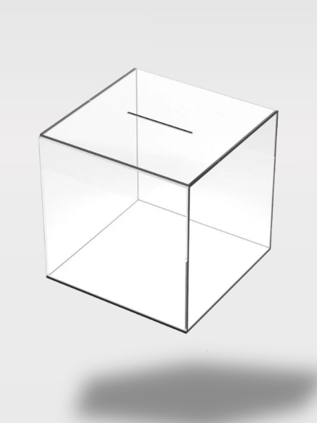 Tirelire Transparente à Casser en Acrylique<br>Le Coffre Clair