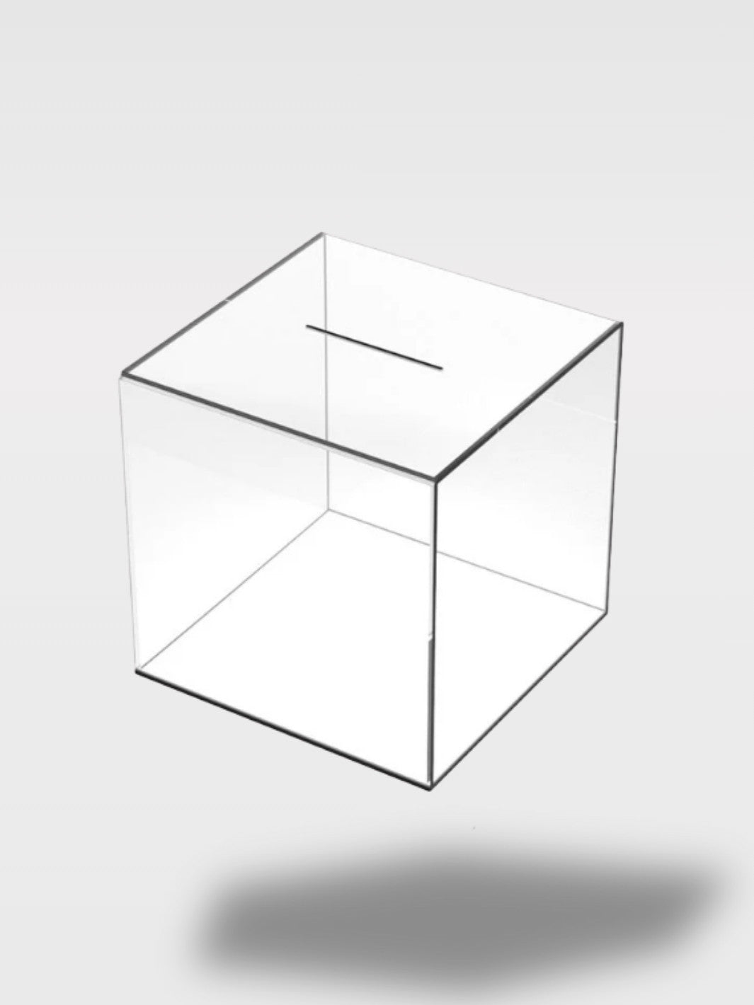 Tirelire Transparente à Casser en Acrylique<br>Le Coffre Clair