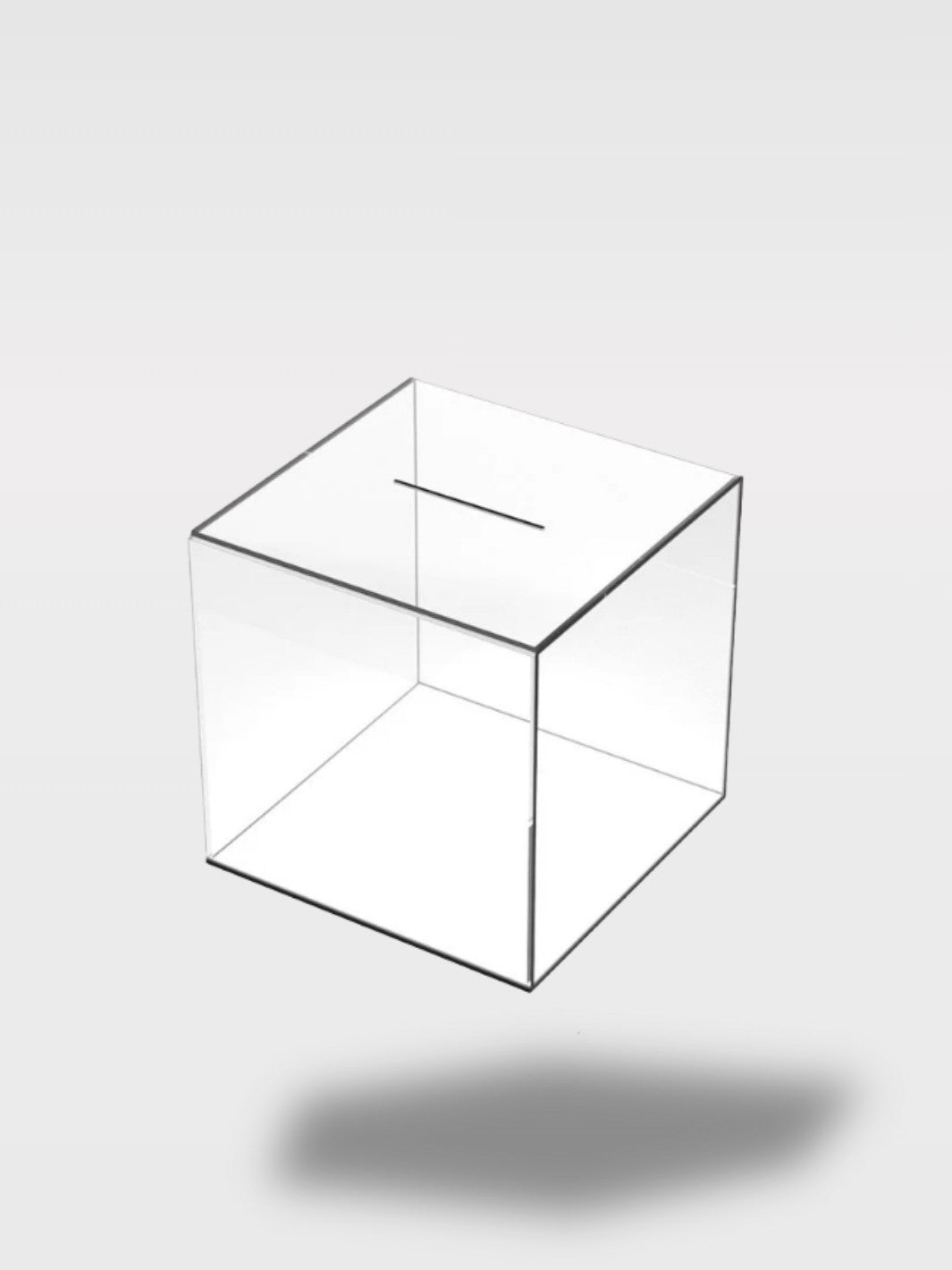 Tirelire Transparente à Casser en Acrylique<br>Le Coffre Clair