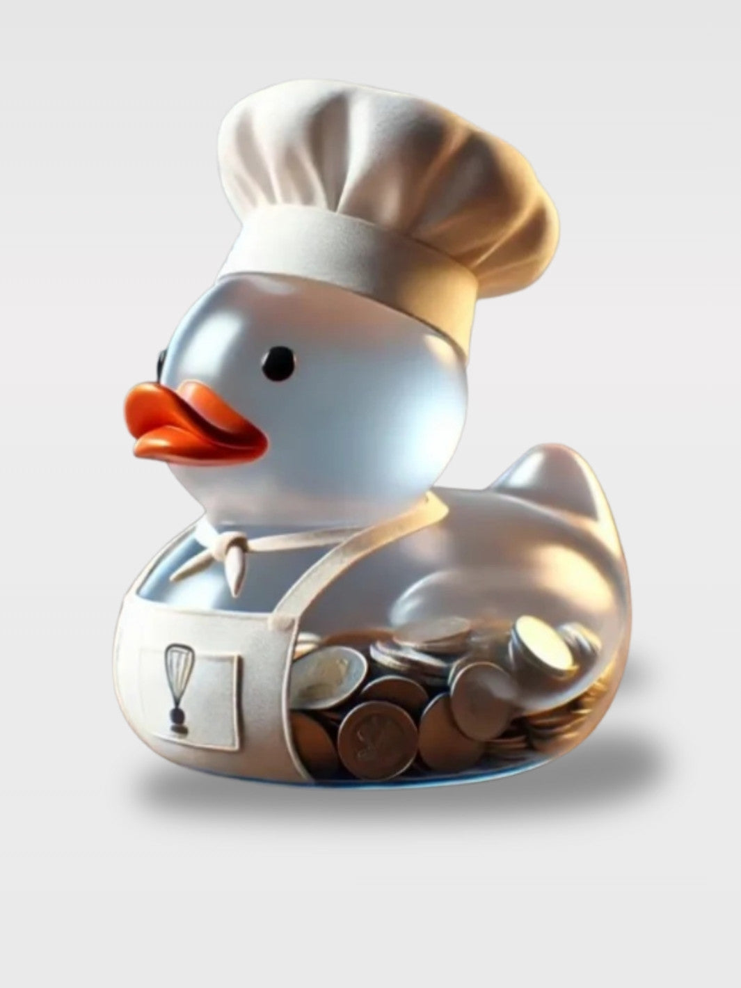 Tirelire Canard Transparent<br>Le Canard Astucieux