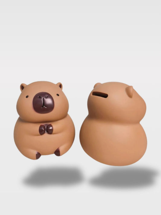 Tirelire en forme d’ours  Capybara<br>Le gardien zen des économies