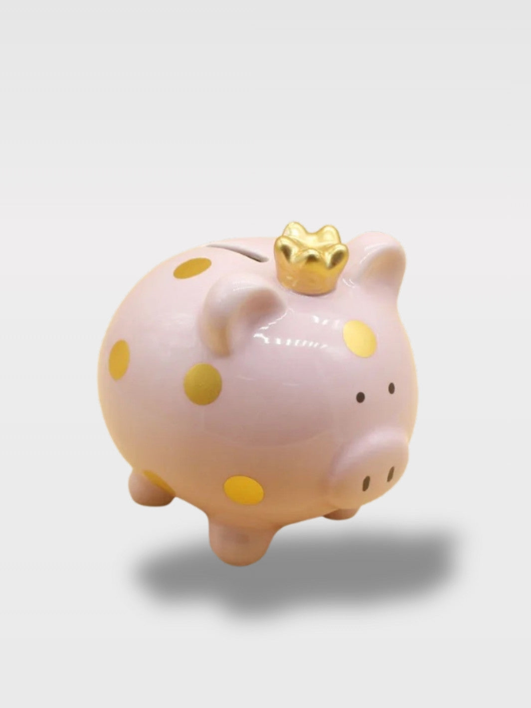 Tirelire Cochon En Céramique À Pois<br>Petit Groin Tacheté