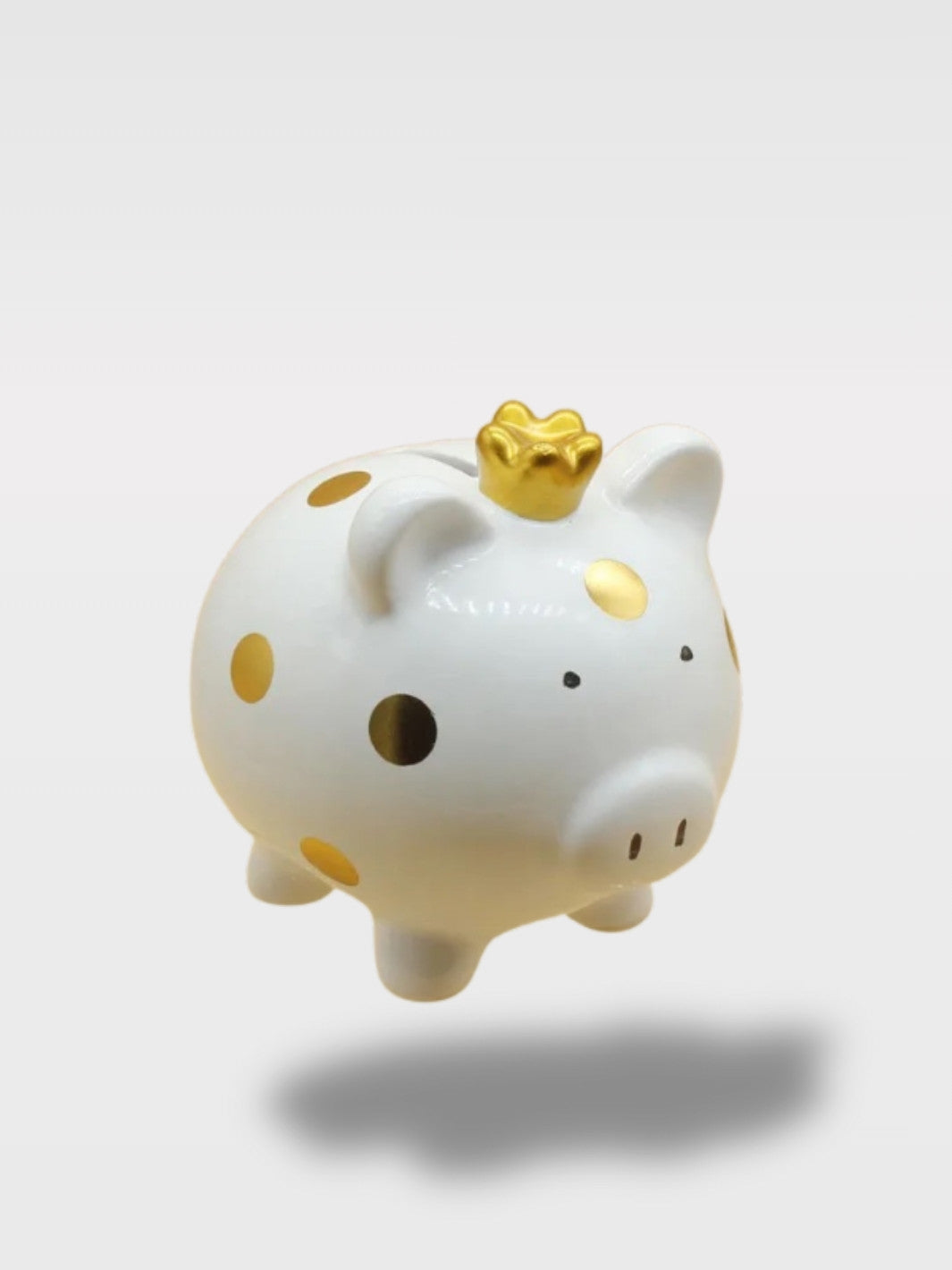 Tirelire Cochon En Céramique À Pois<br>Petit Groin Tacheté