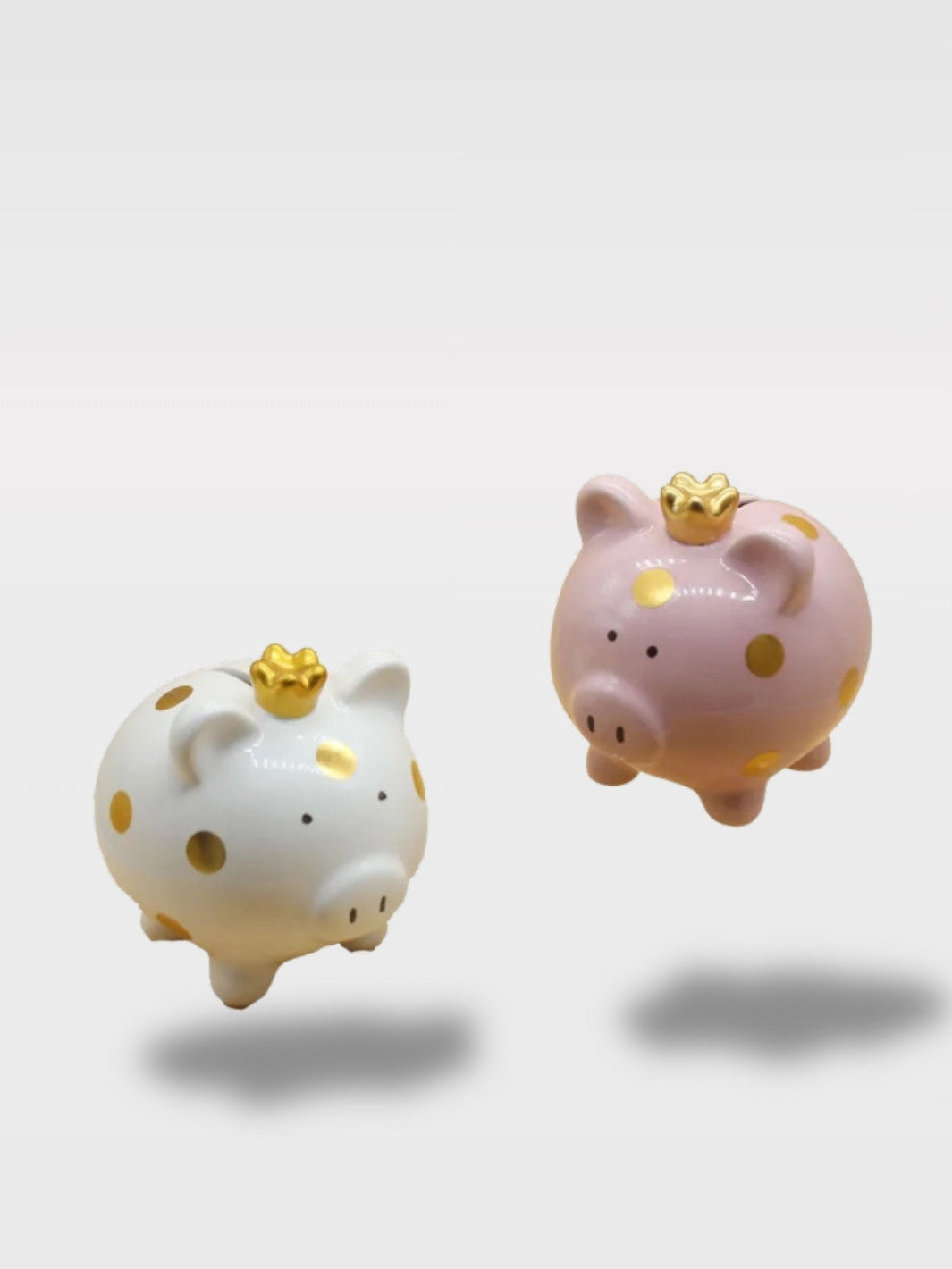 Tirelire Cochon En Céramique À Pois<br>Petit Groin Tacheté