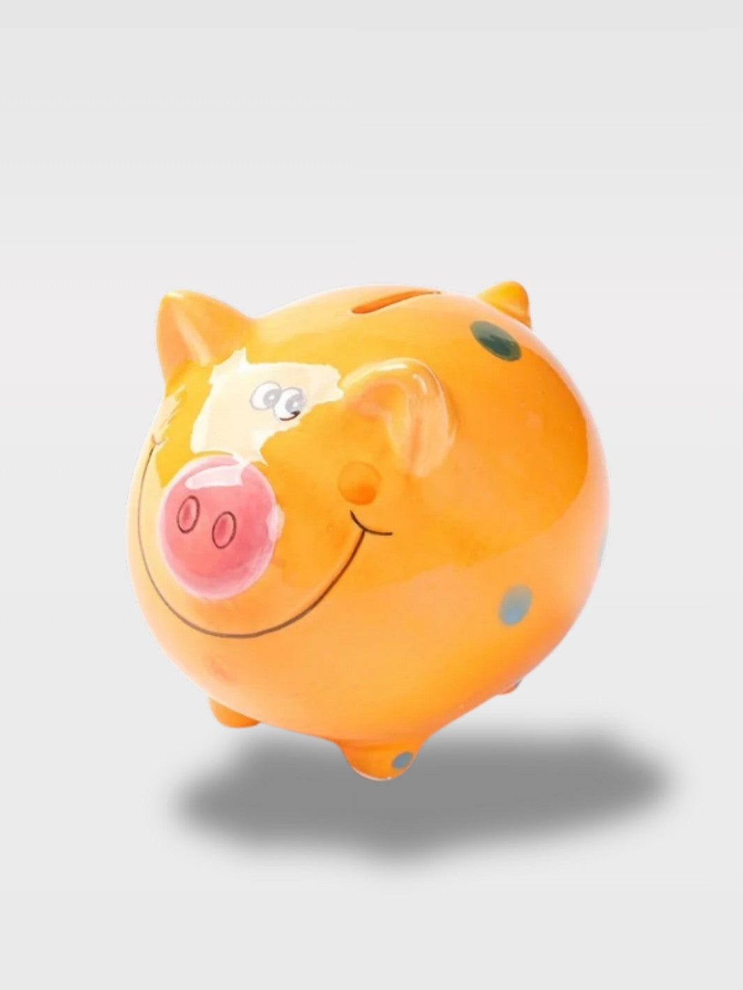 Tirelire Cochon En Céramique Colorée<br>Petit Groin Arc-En-Ciel