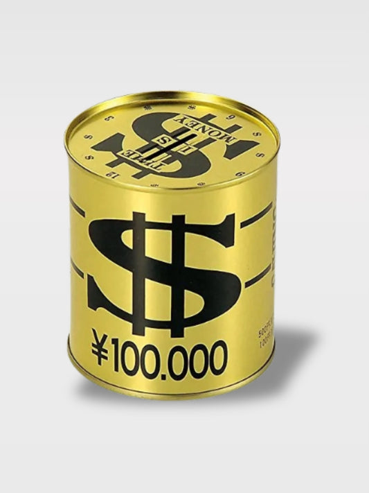 Tirelire Non Ouvrable Acier Doré<br>Le Tonneau Précieux