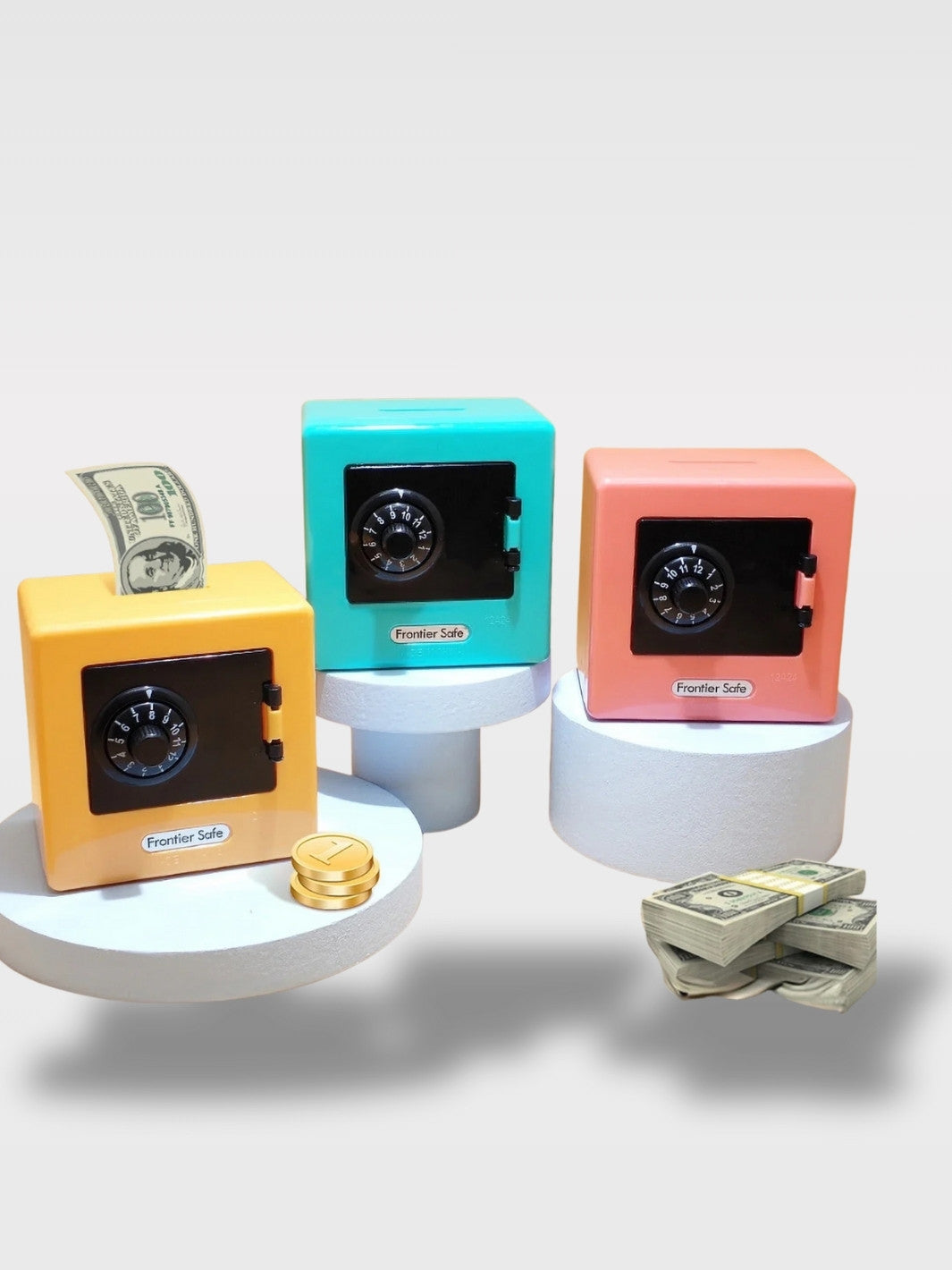 Tirelire Mini Coffre-Fort à Code<br>Le Gardien Rétro