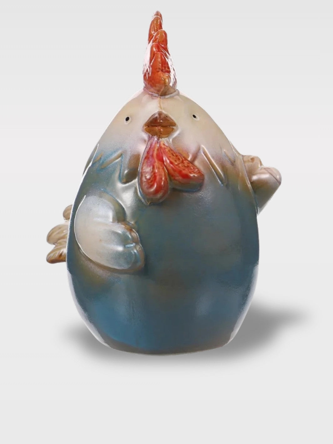 Tirelire en Forme de Poule Céramique<br>Le Duo du Poulailler