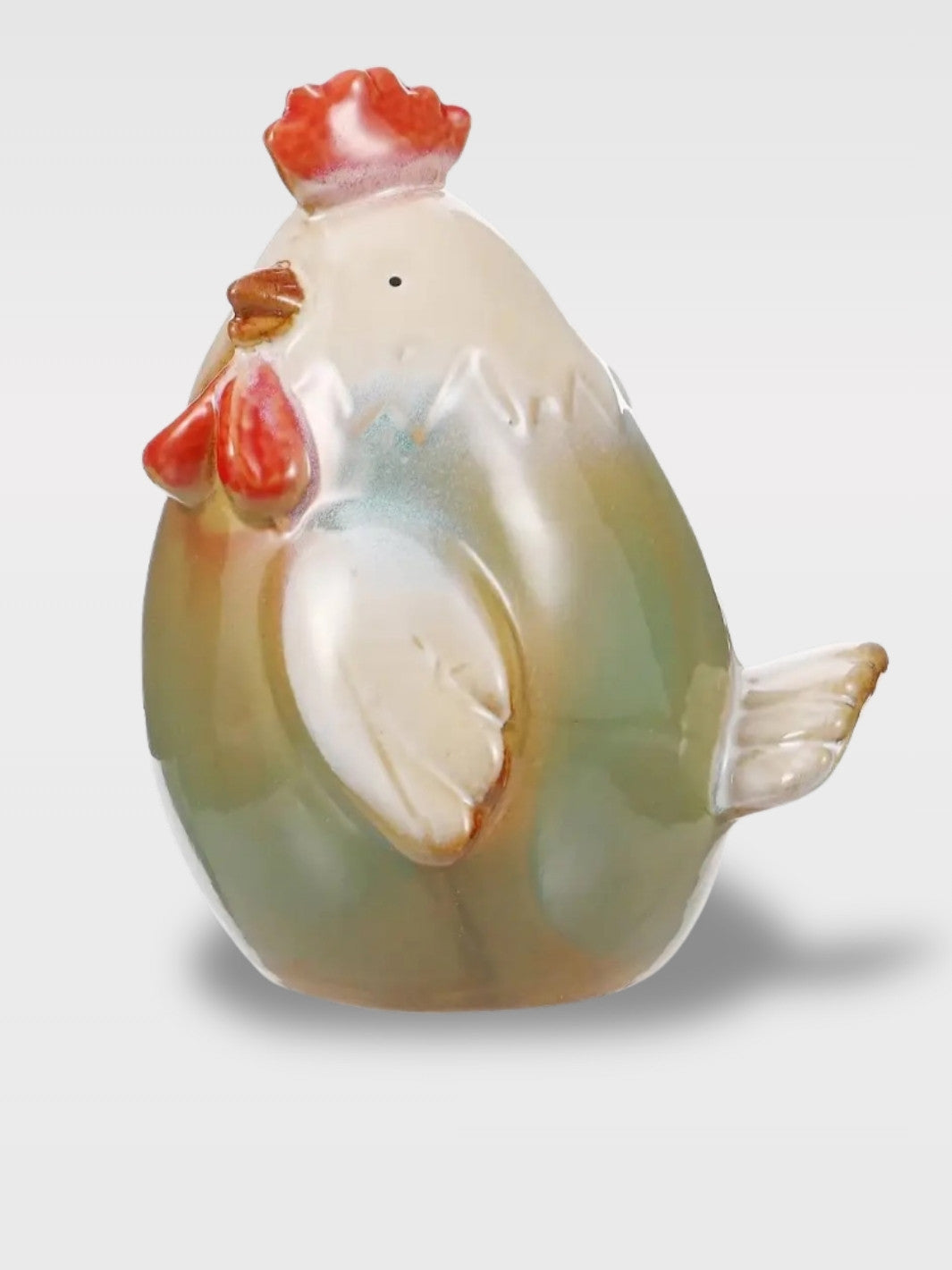 Tirelire en Forme de Poule Céramique<br>Le Duo du Poulailler