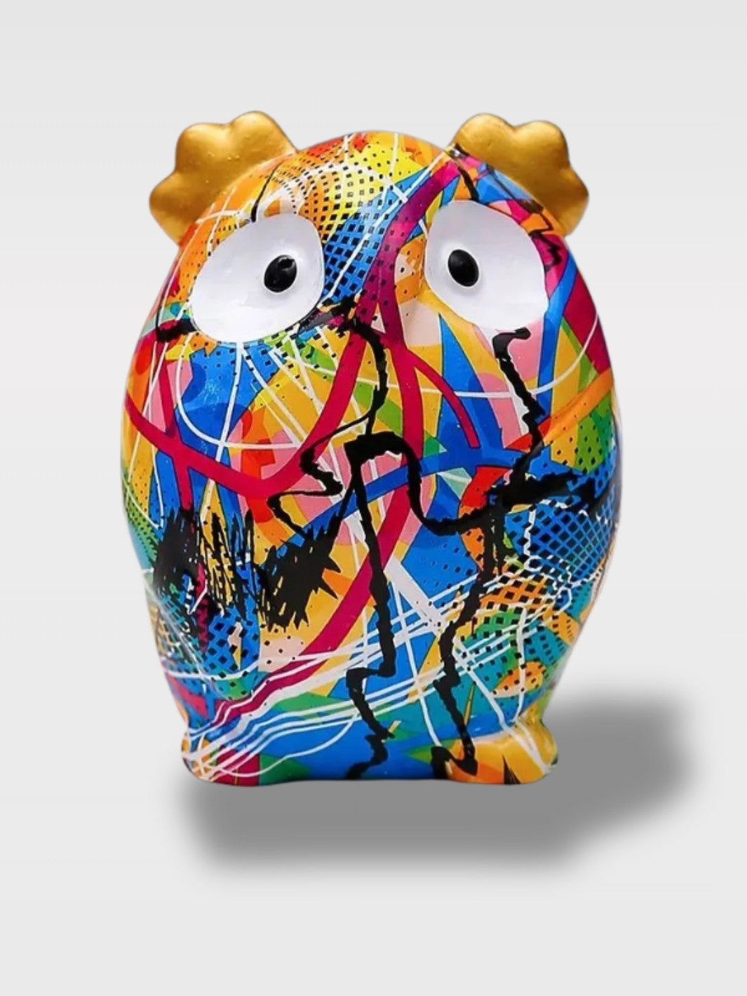 Tirelire Pomme Pidou Hibou en Céramique<br>Le Sage Gardien