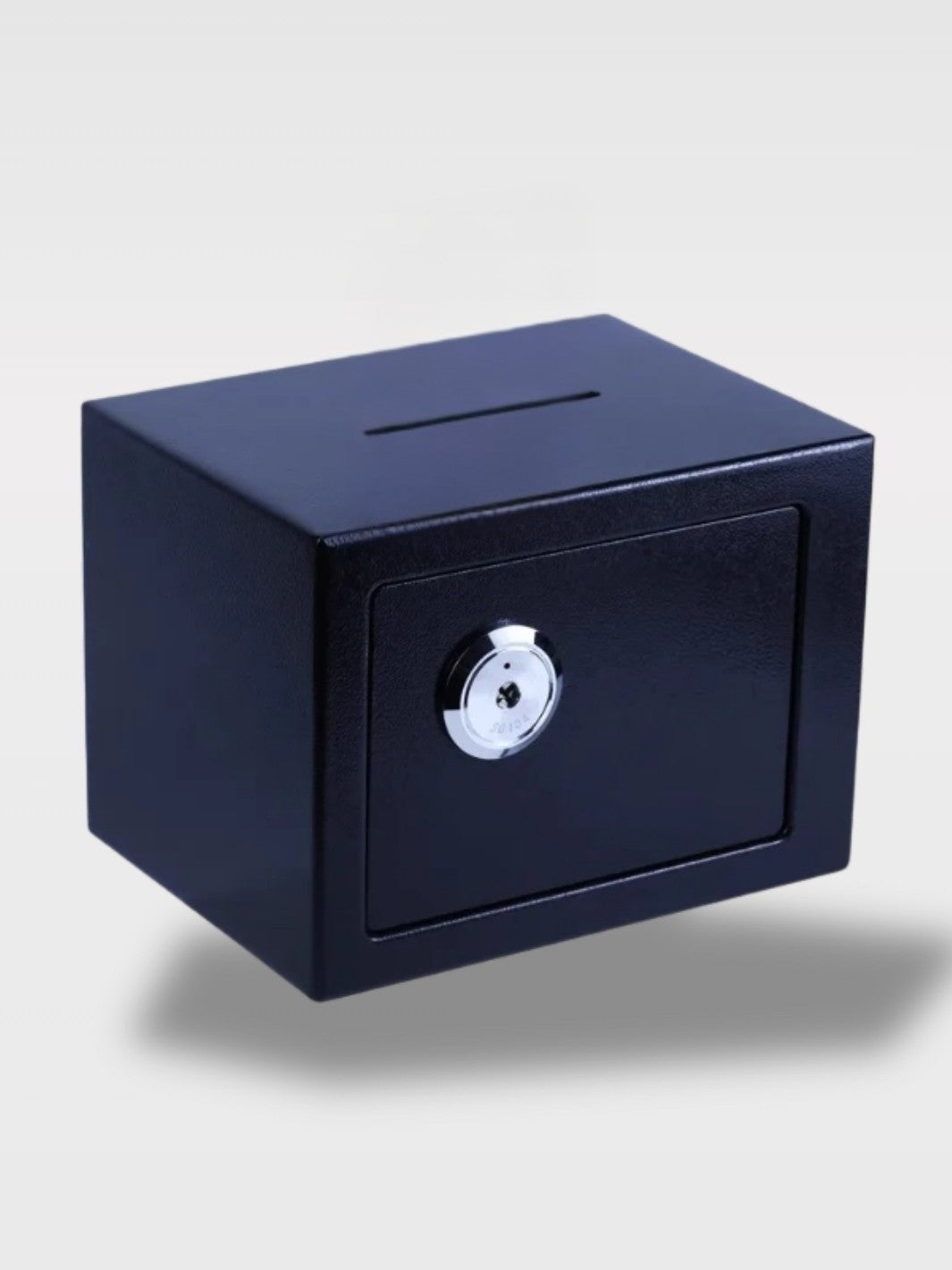 Tirelire Moderne Coffre à Clé en Acier Inoxydable<br>Le Gardien Métallique