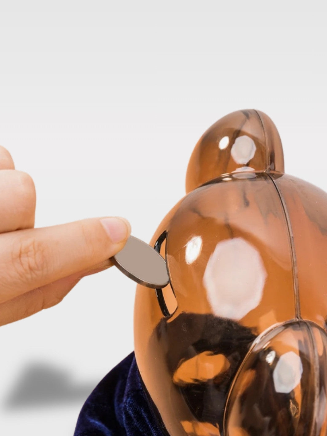 Tirelire Ours Transparent<br>L’Ours au Pull-Over