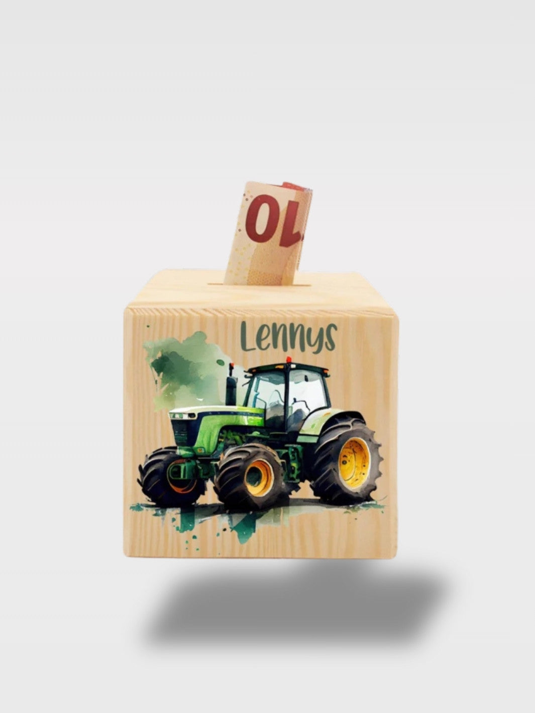 Tirelire Personnalisée Avec Prénom En Bois Voiture<br>Le Bolide Naturel