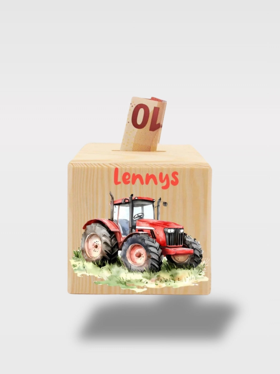 Tirelire Personnalisée Avec Prénom En Bois Voiture<br>Le Bolide Naturel