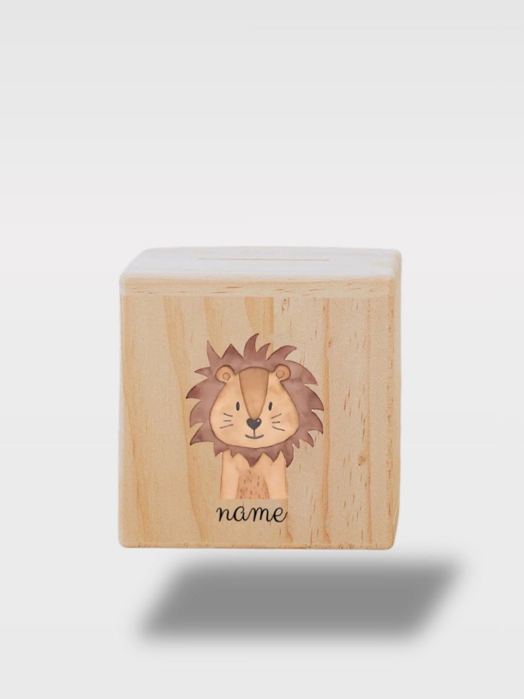 Tirelire Baptême Personnalisée En Bois Animaux Avec Nom<br>Le Compagnon