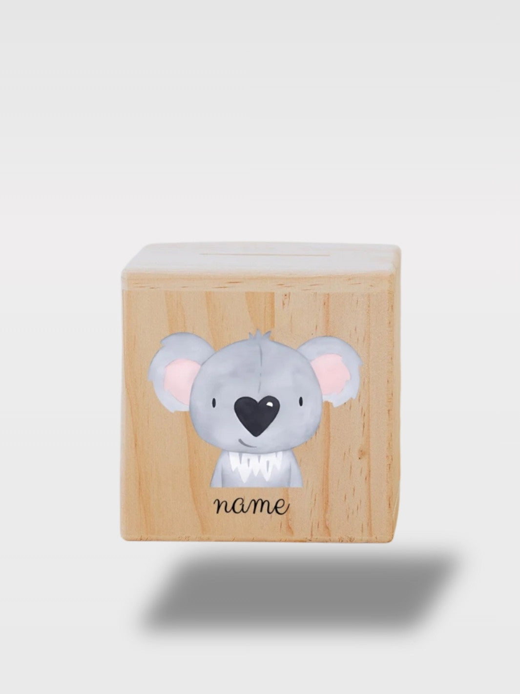 Tirelire Baptême Personnalisée En Bois Animaux Avec Nom<br>Le Compagnon
