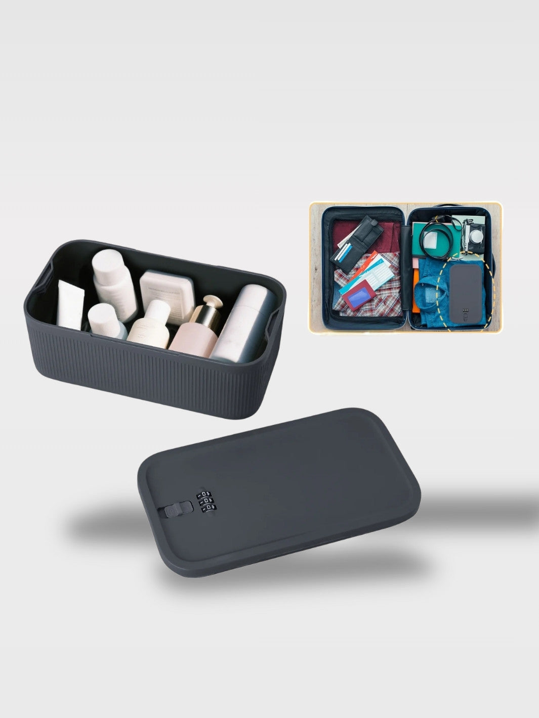 Coffre-Fort Portable à Code<br>Le Verrou Nomade