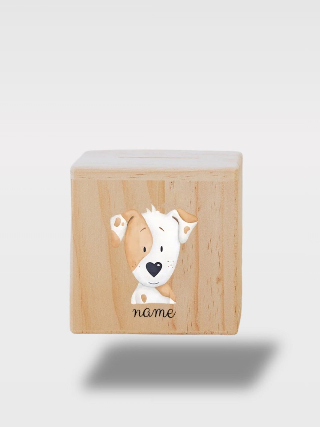 Tirelire Baptême Personnalisée En Bois Animaux Avec Nom<br>Le Compagnon