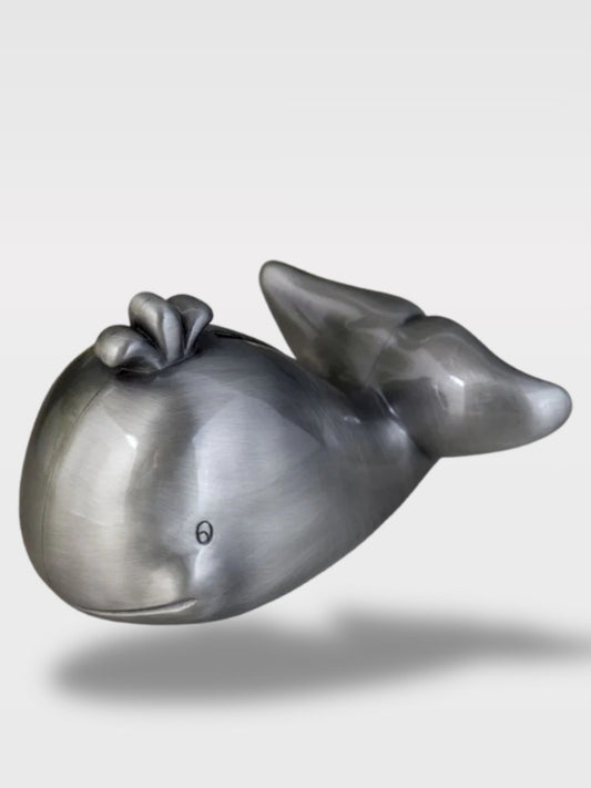 Tirelire Baleine en Métal<br>Le Trésor des Profondeurs