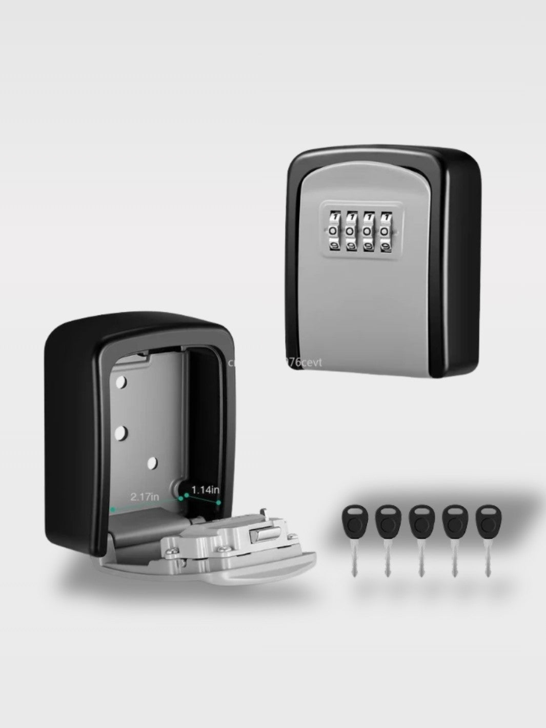 Boîte À Clés Murale En Acier Inoxydable À Code<br>Le Bastion