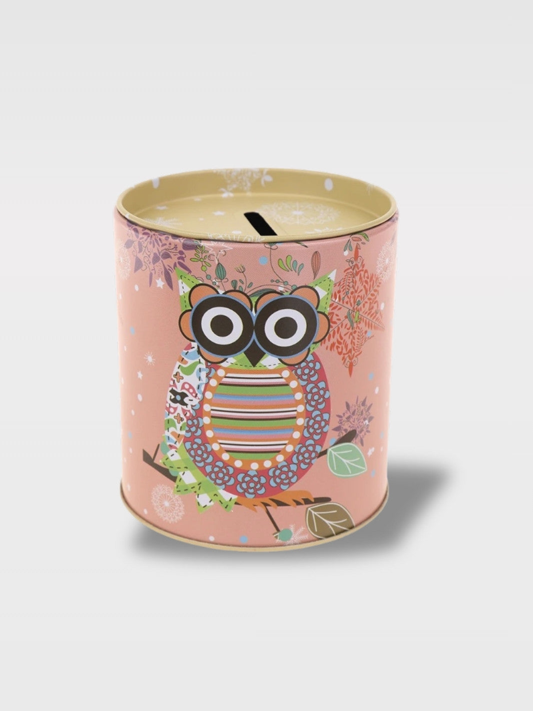 Tirelire Hibou Métal Coloré<br>Le Sage Plumé
