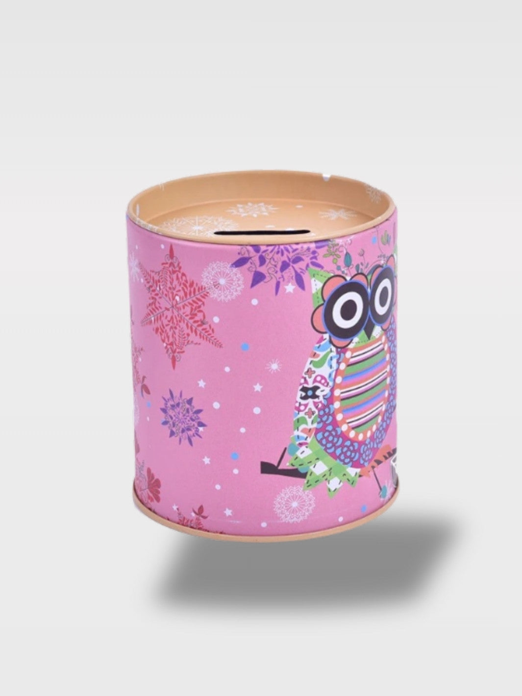 Tirelire Hibou Métal Coloré<br>Le Sage Plumé