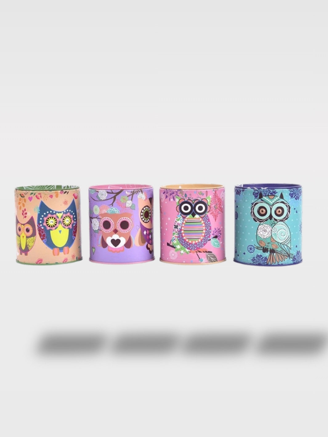 Tirelire Hibou Métal Coloré<br>Le Sage Plumé