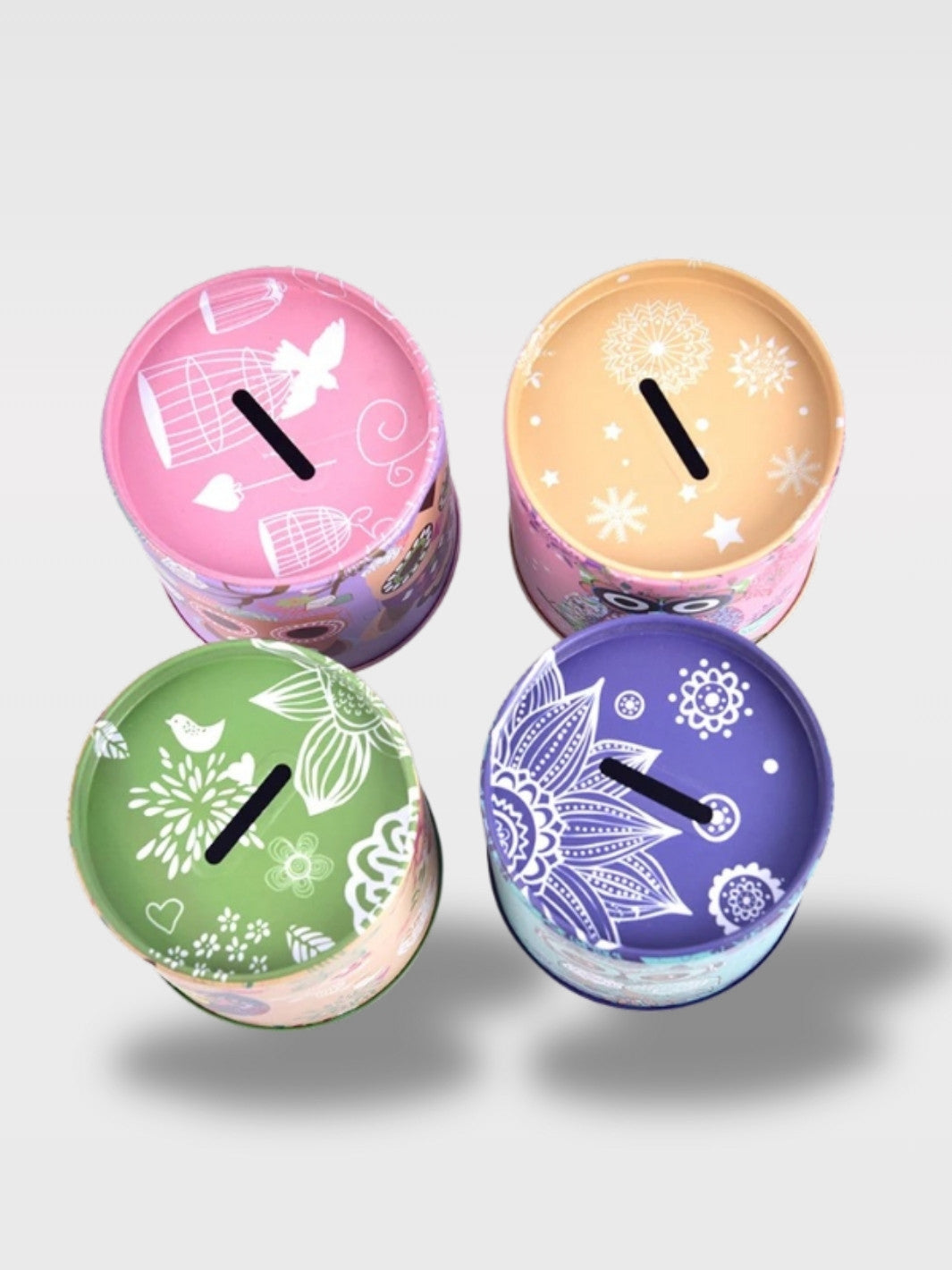 Tirelire Hibou Métal Coloré<br>Le Sage Plumé