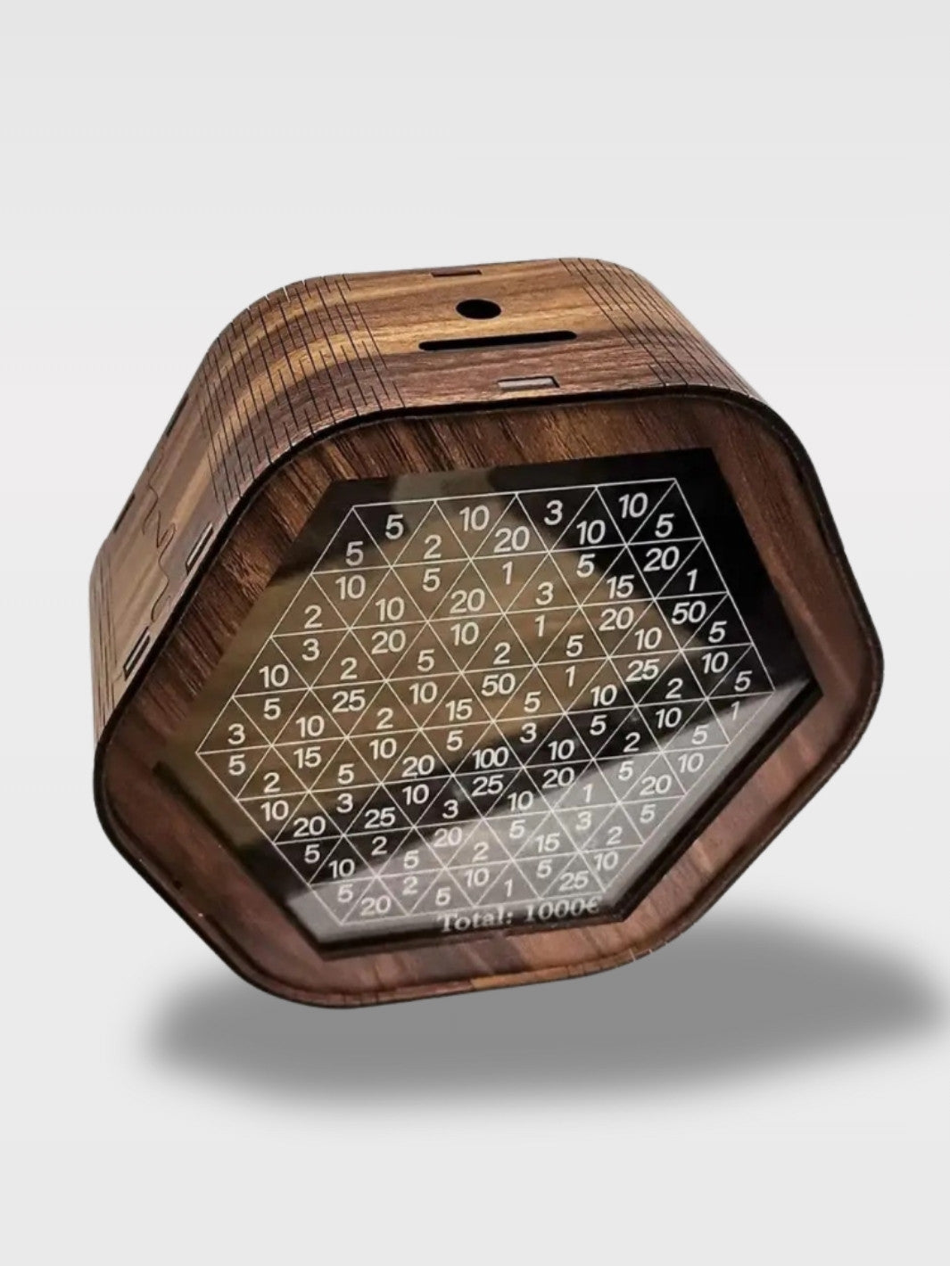 Tirelire Japonaise Bois Hexagone<br>Hexa Zen