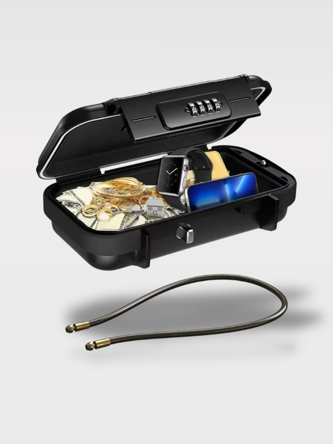 Coffre-Fort Portable Étanche à Code<br>L’Imperméable Blindé