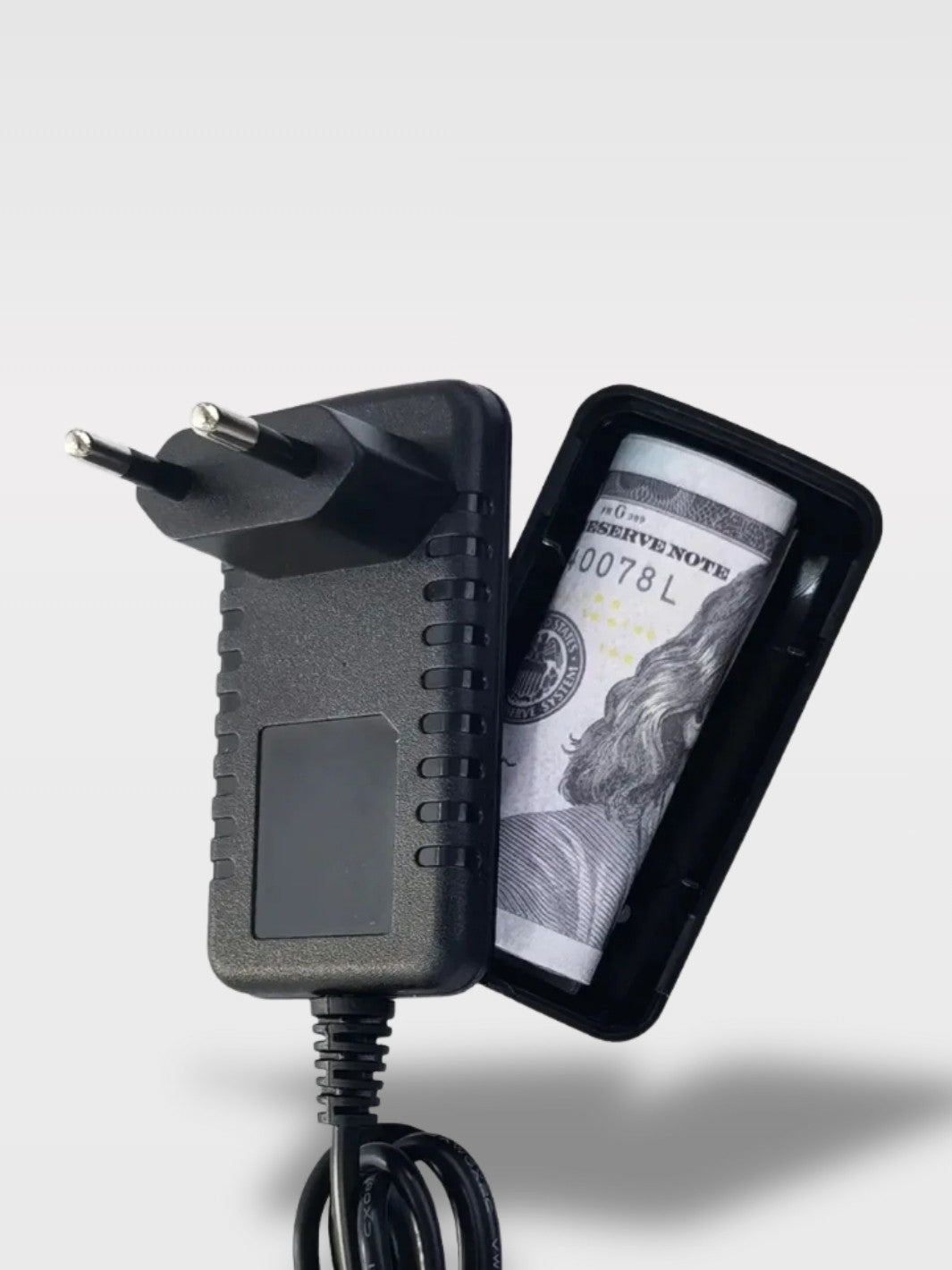 Coffre-Fort Trompe-Œil Câble Chargeur<br>Le Cache-Câble Secret