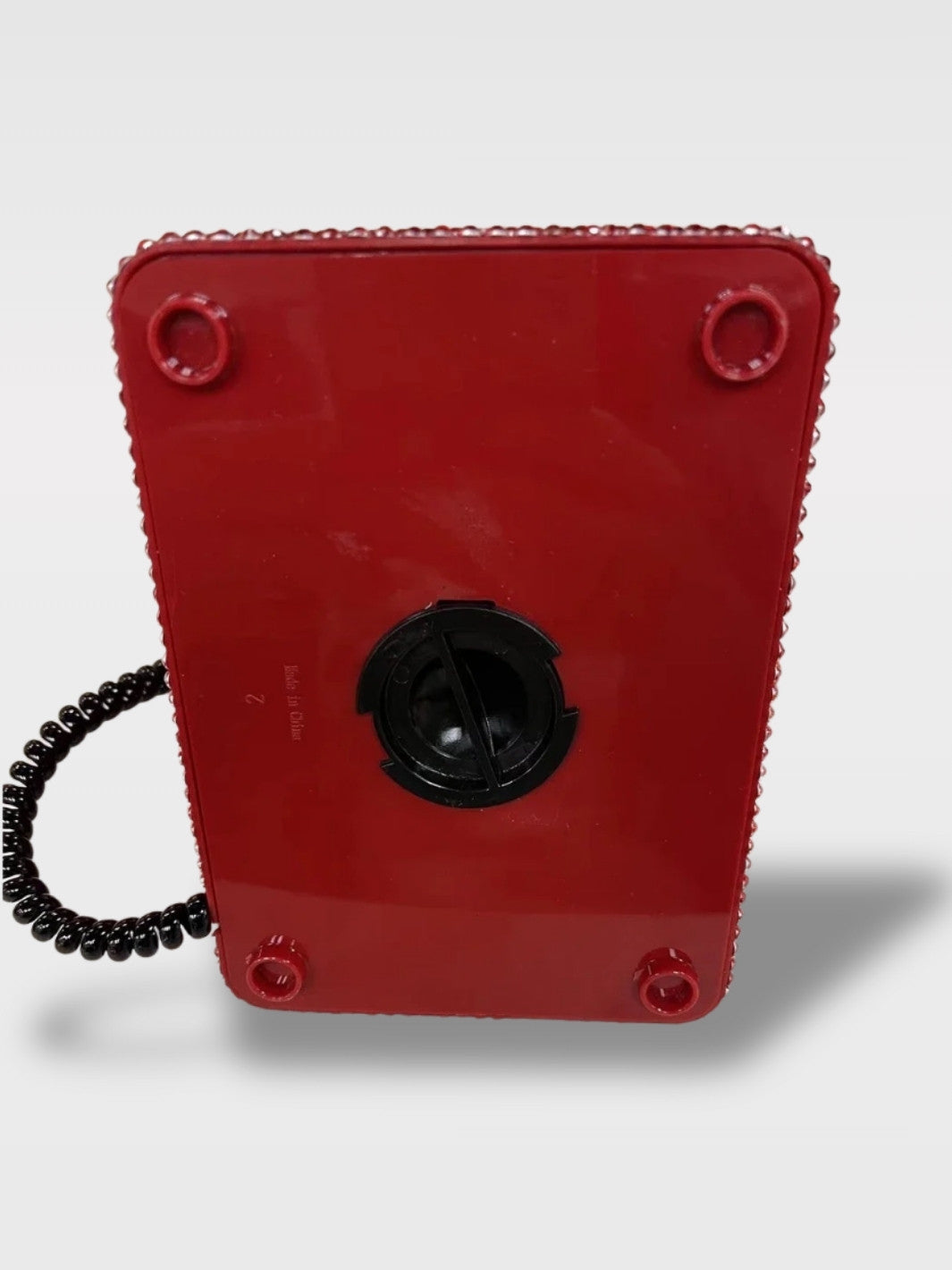 Tirelire Téléphone Ancien Strass Rouge<br>Le Glam Vintage