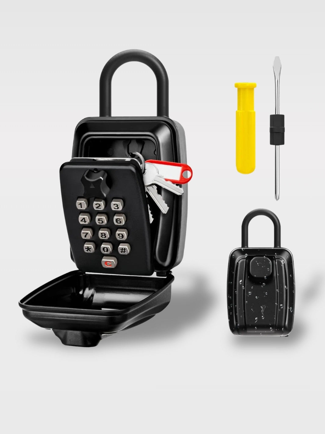 Boîte à clé voiture étanche à code<br>Le Gardien Mobile