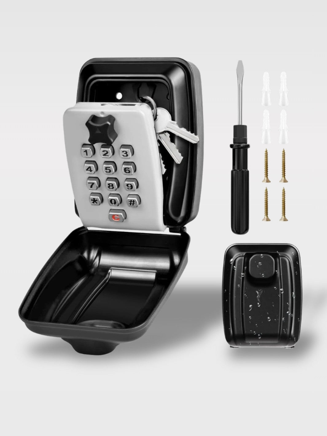 Boîte à clé voiture étanche à code<br>Le Gardien Mobile