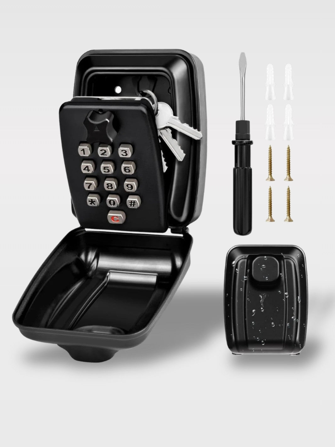 Boîte à clé voiture étanche à code<br>Le Gardien Mobile