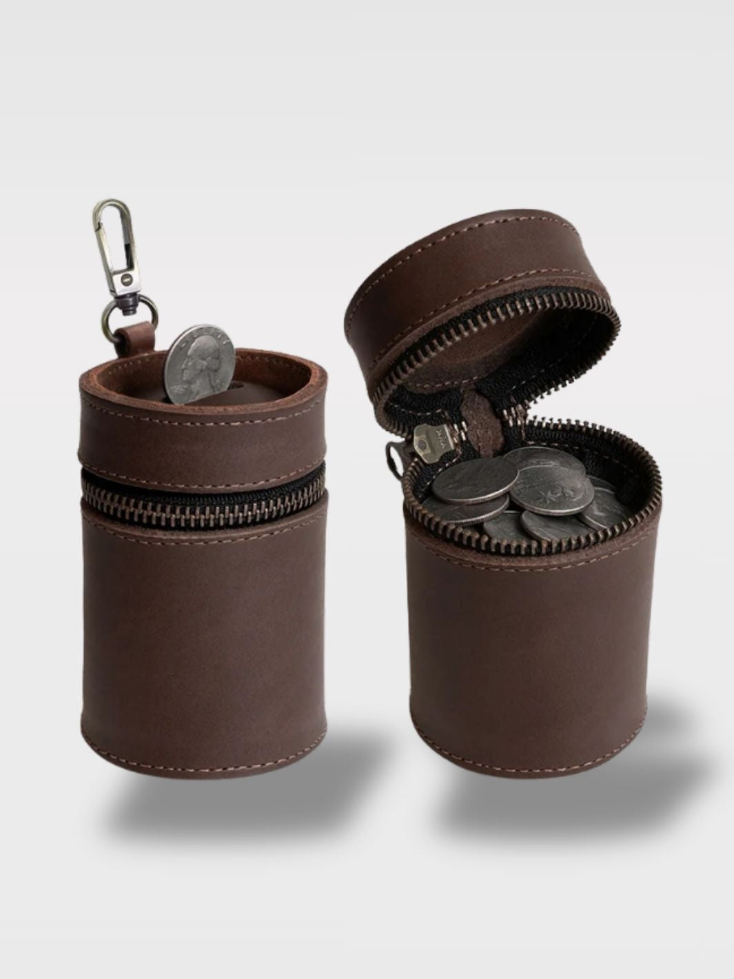 Tirelire Porte-Monnaie En Cuir<br>La Bourse Nomade