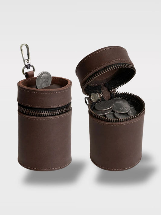 Tirelire Porte-Monnaie En Cuir<br>La Bourse Nomade
