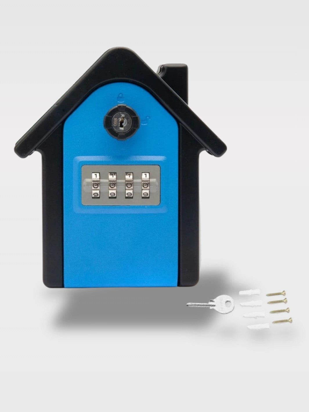 Coffre à Clé Encastrable 2 en 1 | Maison Sécurisée Harbor – Bleu