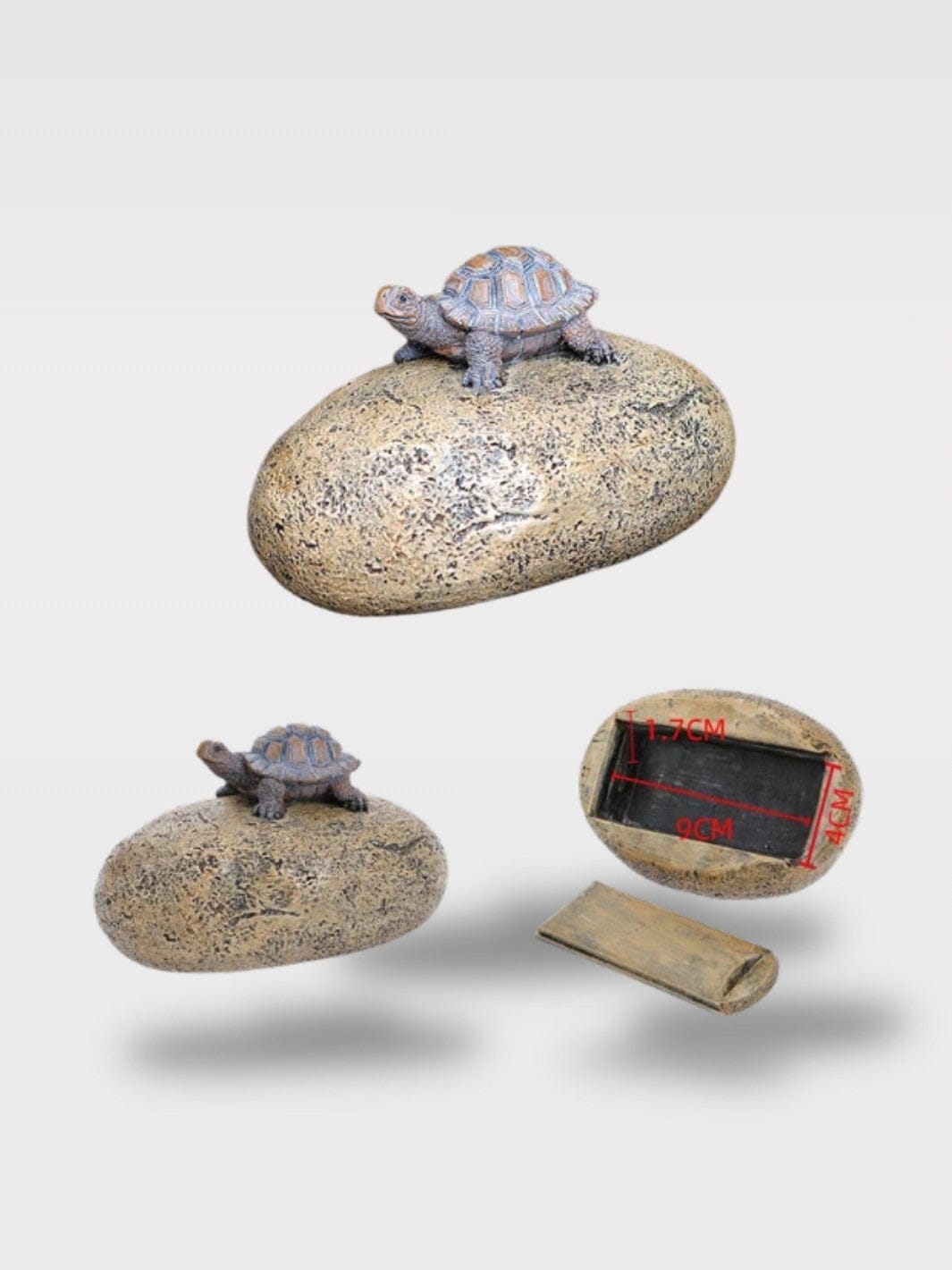 Fausse Pierre Cache Clés | Cachette Jardin Shelto – Pierre + Tortue
