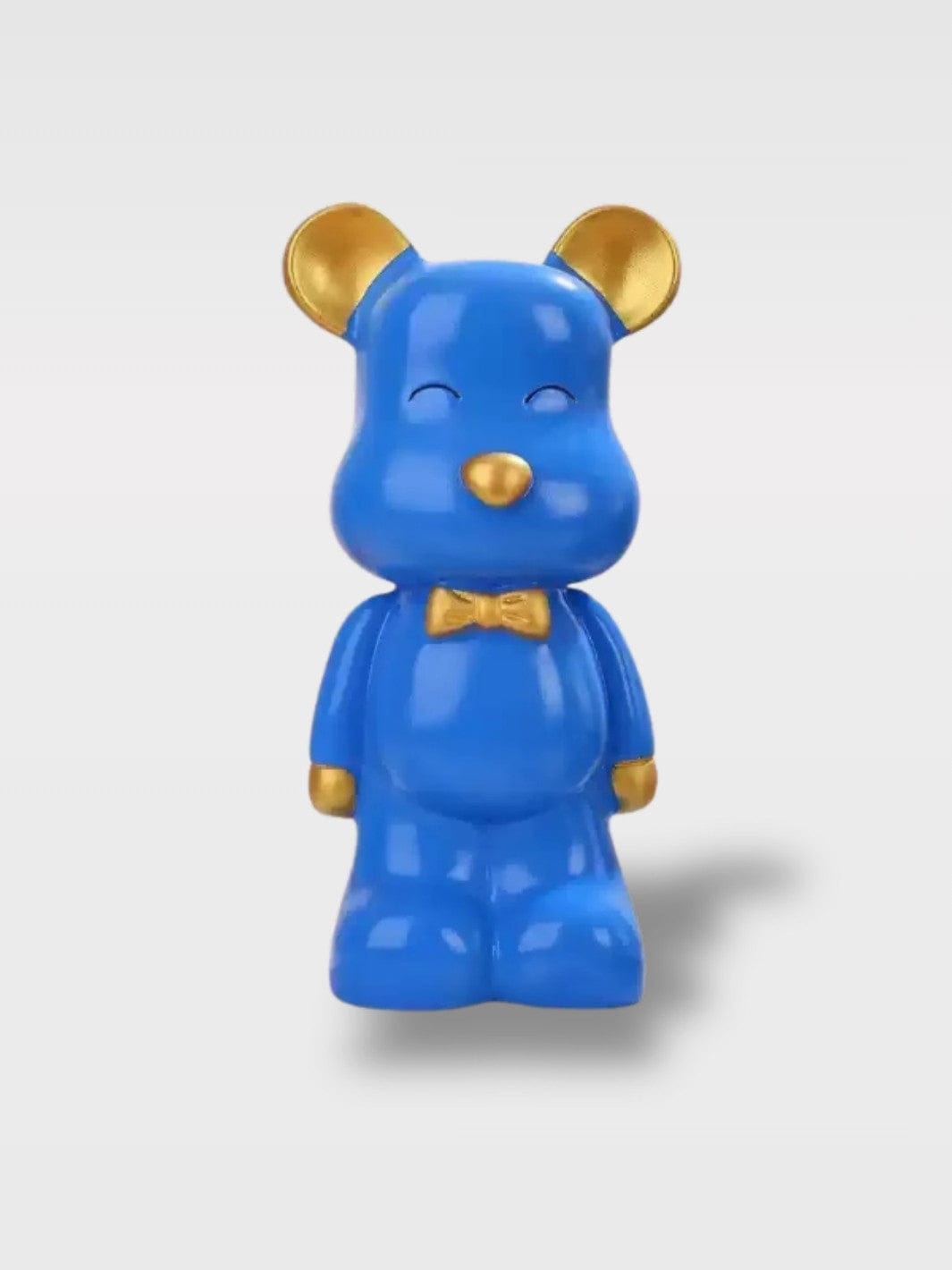 Ours Tirelire Céramique Peint | Compagnon Plein de Peps Brénis – Bleu Azur
