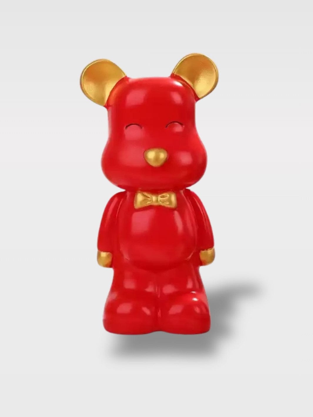 Ours Tirelire Céramique Peint | Compagnon Plein de Peps Lioren – Rouge
