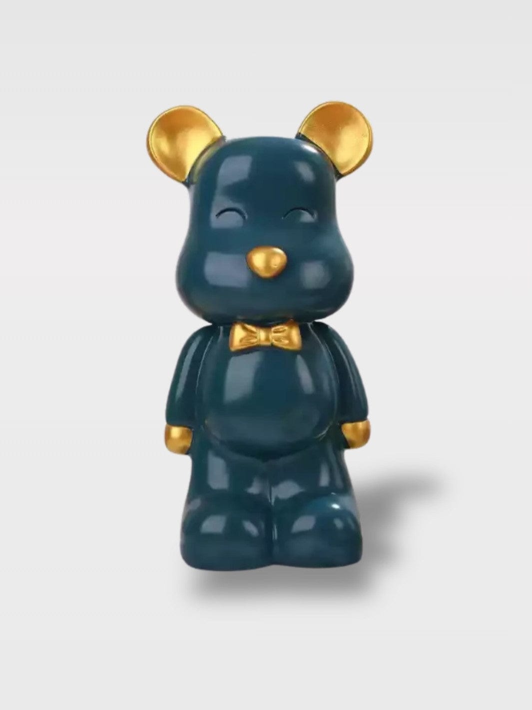 Ours Tirelire Céramique Peint | Compagnon Plein de Peps Mérine – Bleu Pastel