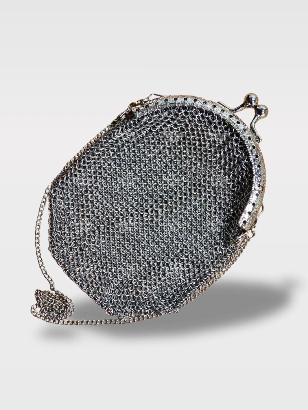 Porte-Monnaie Anglais Vintage | Style Rétro Authentique Le Rondouillet – Couleur Argent 12 x 8.5 cm