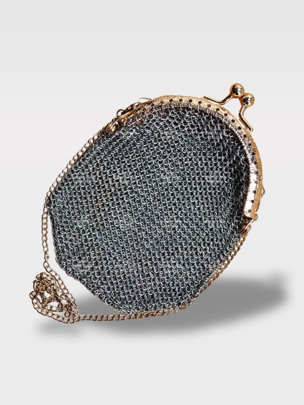 Porte-Monnaie Anglais Vintage | Style Rétro Authentique Le Rondouillet – Couleur Argent/Cuivre 12 x 8.5 cm