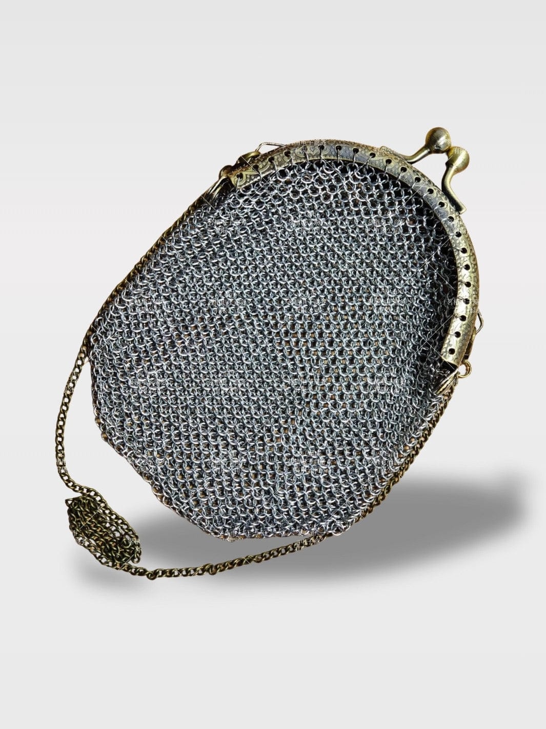 Porte-Monnaie Anglais Vintage | Style Rétro Authentique Le Rondouillet – Couleur Argent/Vert 12 x 8.5 cm