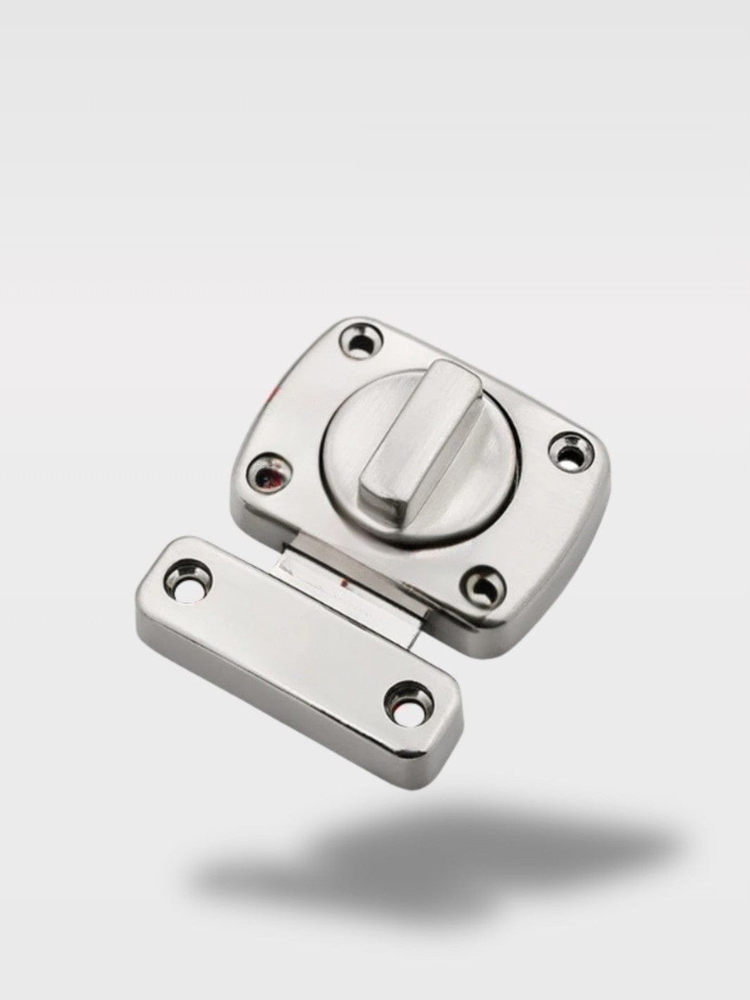 Serrure De Sécurité Pour Porte | Fiable et Robuste Lynx – Argent   5.6 x 5.3 x 1.2 cm