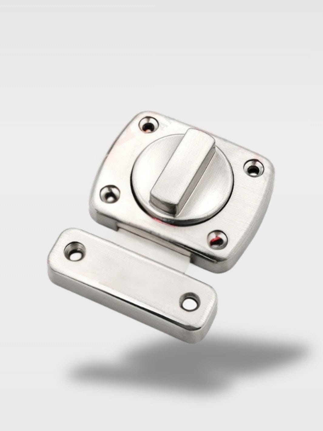 Serrure De Sécurité Pour Porte | Fiable et Robuste Lynx Sénior – Argent   7.5 x 6.45 x 1.25 cm