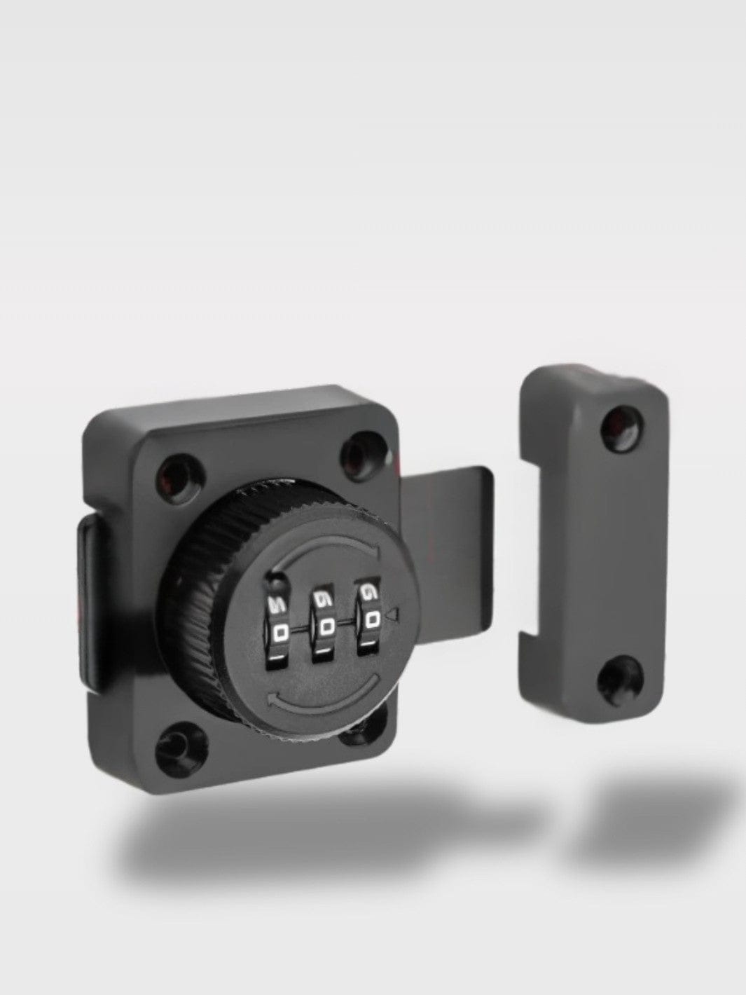 Serrure De Sécurité Pour Porte | Fiable et Robuste Nox – Noir Avec Code   6 x 5.2 x 1.4 cm