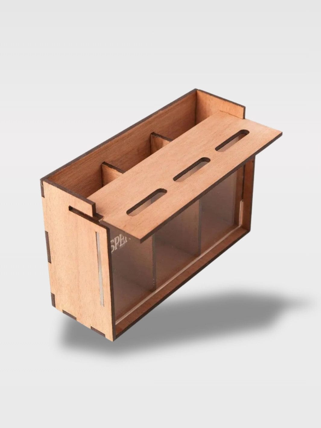 Tirelire 3 Compartiments En Bois | Organisation Élégante