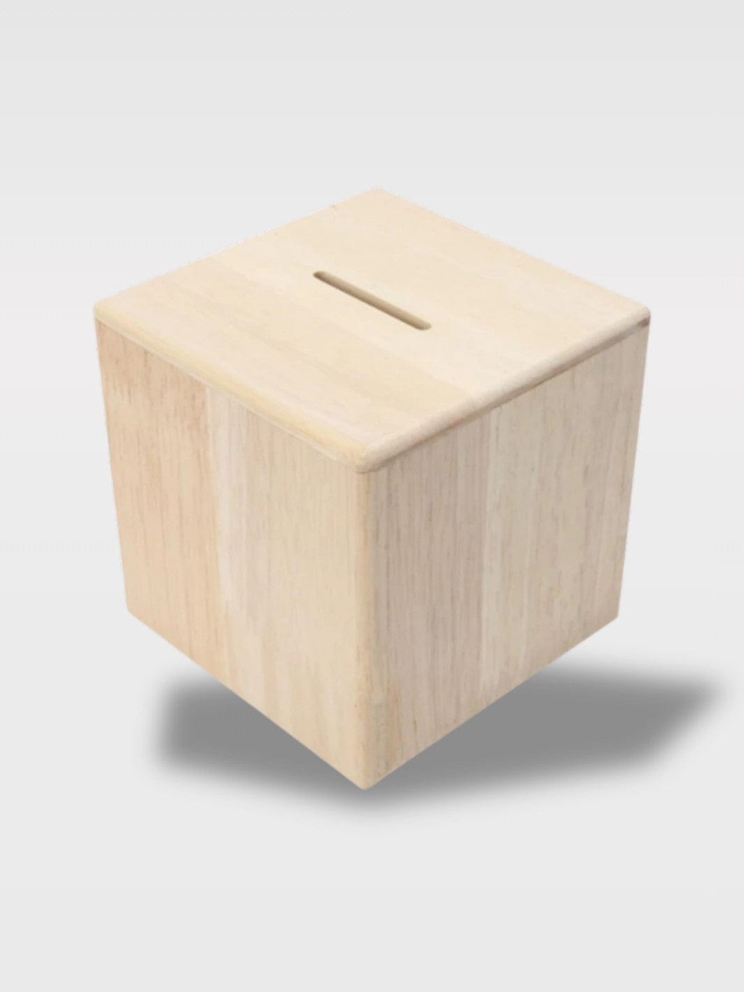 Tirelire À Peindre Bois Cube | Créativité Enfant